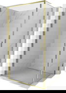 Mexen Exo atveriama dušo kabina 80 x 90 cm, permatoma, auksinė - 817-080-090-50-00