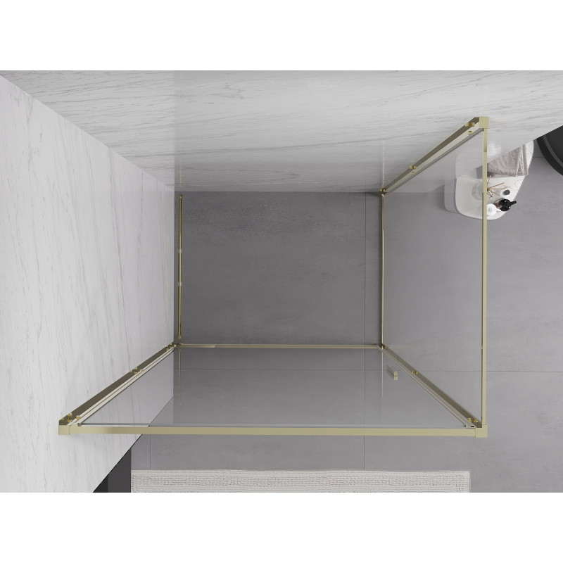 Mexen Exo-B varstoma dušo kabina 100 x 90 cm, permatoma, auksinė - 817-100-090-50-00