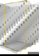 Mexen Exo sulankstoma dušo kabina 90 x 70 cm, skaidri, auksinė - 816-090-070-50-00