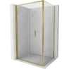 Mexen Exo-F sulankstoma dušo kabina 70 x 80 cm, skaidri, auksinė - 816-070-080-50-00