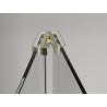 Mexen Exo-F sulankstoma dušo kabina 75 x 80 cm, skaidri, auksinė - 816-075-080-50-00