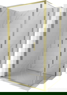 Mexen Exo sulankstoma dušo kabina 80 x 100 cm, skaidri, auksinė - 816-080-100-50-00