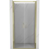 Mexen Exo-B Duo dvivietės dušo durys, 70 cm, permatomos, auksinės - 814-070-000-50-00