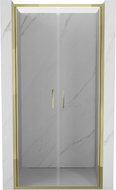 Mexen Exo-B Duo dvigubos varstomos dušo durys 100 cm, skaidrios, auksinės - 814-100-000-50-00