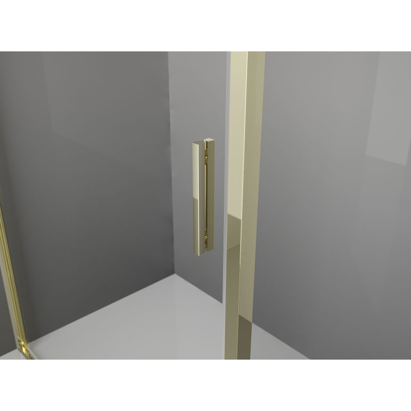 Mexen Exo stumdomos dušo durys 90 cm, skaidrios, auksinės - 8151-090-000-50-00