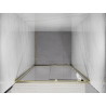Mexen Exo-S 120 cm slydimo dušo durys, skaidrios, auksinės - 8151-120-000-50-00