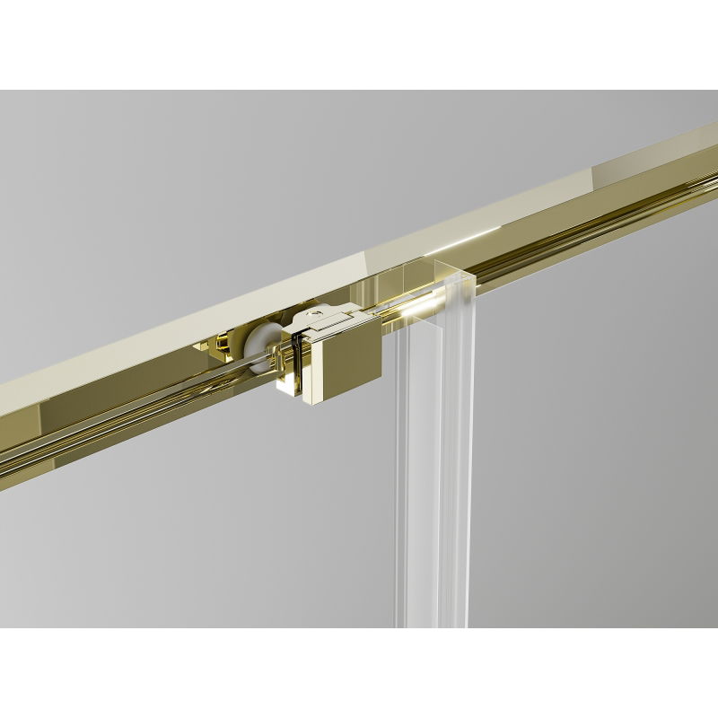 Mexen Exo dvigubos stumdomos dušo durys 180 cm, skaidrios, auksinės - 8152-180-000-50-00