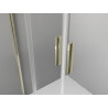 Mexen Exo-S Duo dvigubos stumdomos dušo durys 190 cm, permatomos, auksinės - 8152-190-000-50-00