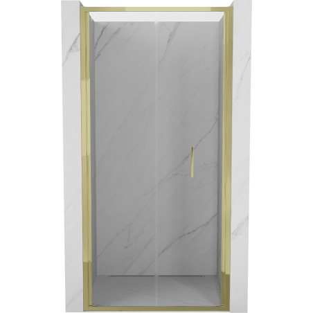 Mexen Exo-F sulankstomos dušo durelės 60 cm, skaidrios, auksinės - 816-060-000-50-00