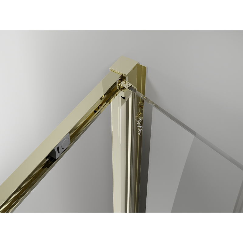 Mexen Exo sulankstomos dušo durys 80 cm, permatomos, auksinės - 816-080-000-50-00