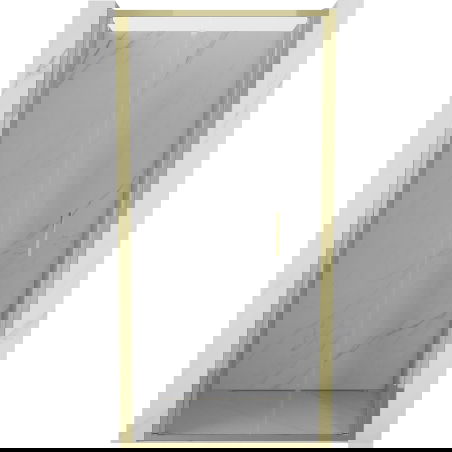 Mexen Exo sulankstomos dušo durys 100 cm, permatomos, auksinės - 816-100-000-50-00