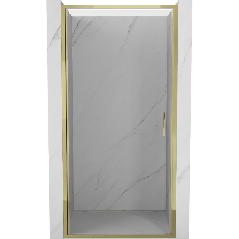 Mexen Exo-B 80 cm varstomos dušo durys, skaidrios, auksinės - 817-080-000-50-00