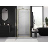 Mexen Exo-BR varstomos dušo durys 65 cm, skaidrios, auksinės - 8181-065-000-50-00
