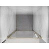 Mexen Exo-BR atveriamos dušo durys 75 cm, skaidrios, auksinės - 8181-075-000-50-00