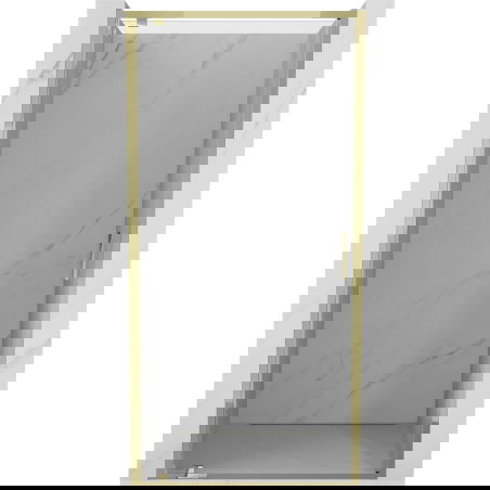 Mexen Exo dušo durys 90 cm, skaidrios, auksinės - 8181-090-000-50-00