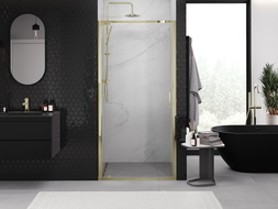 Mexen Exo-BR varstomos dušo durys 95 cm, skaidrios, auksinės - 8181-095-000-50-00