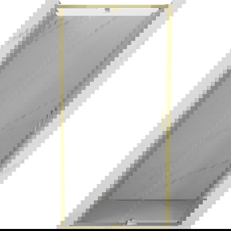 Mexen Exo dušo durys, atviros 110 cm, skaidrios, auksinės - 819-110-000-50-00