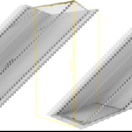 Mexen Exo stumdomas dušo kabinas 90 x 90 cm, permatomas, auksinis - 8151-090-090-50-00