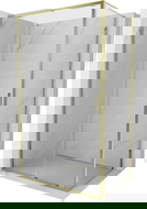 Mexen Exo stumdomas dušo kabinos komplektas 95 x 90 cm, permatomas, auksinis - 8151-095-090-50-00