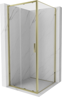 Mexen Exo-S stumdomoji dušinė 95 x 95 cm, permatoma, auksinė - 8151-095-095-50-00