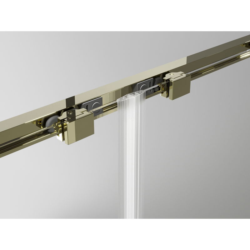 Mexen Exo stumdoma dušo kabina 125 x 95 cm, permatoma, auksinė - 8151-125-095-50-00