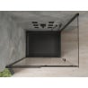 Mexen Omega 120 x 80 cm stumdomas dušo kabina, skaidri, juoda + Flat padėklas, juodas - 825-120-080-70-00-4070B