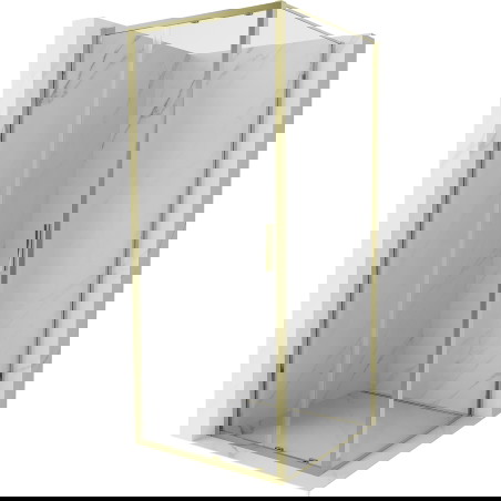 Mexen Exo Stumdomas dušo kabina 100 x 100 cm, skaidri, auksinė - 8151-100-100-50-00