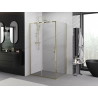 Mexen Exo-S 105 x 100 cm stumdomas dušo kabinas, permatomas, auksinis - 8151-105-100-50-00