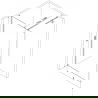 Mexen Kioto-X dušo sienelė Walk-in 100 x 200 cm, skaidri 10 mm, chromas - 800-100-101-01-00-X