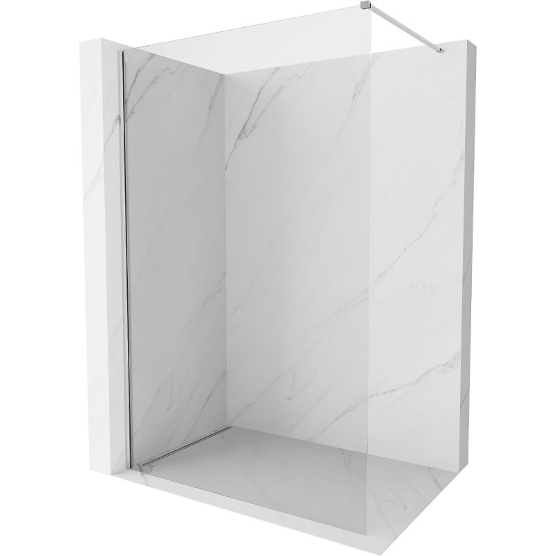 Mexen Kioto-X dušo siena Walk-in 140 x 200 cm, skaidri 10 mm, chromuota - 800-140-101-01-00-X
