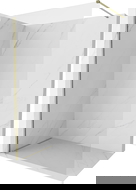 Mexen Kioto-X dušo siena Walk-in 140 x 200 cm, 10 mm, permatoma, auksinė - 800-140-101-50-00-X