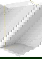 Mexen Kioto-X sienelė dušui Walk-in 160 x 200 cm, skaidri 10 mm, šlifuotas auksinis - 800-160-101-55-00-X