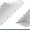 Mexen Kioto-X dušo sienelė Walk-in 100 x 200 cm, skaidri 10 mm, rožinis auksas - 800-100-101-60-00-X