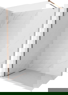 Mexen Kioto-X dušo siena Walk-in 100 x 200 cm, skaidri 10 mm, rožinis auksas - 800-100-101-60-00-X