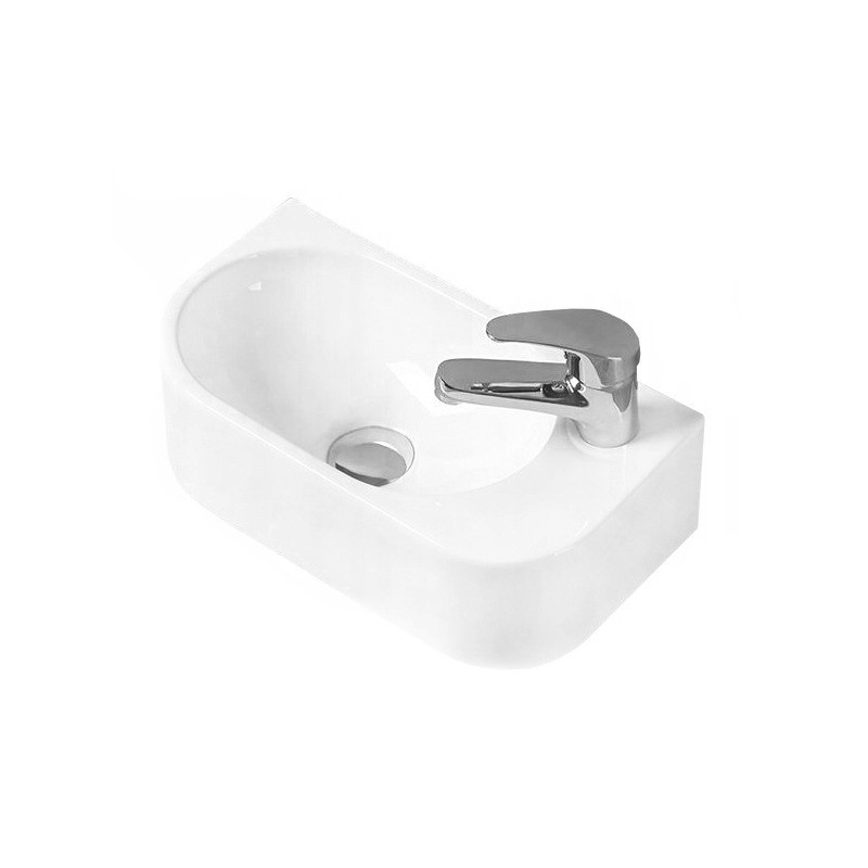 Mexen Viera stalviršio kairysis praustuvas 40 x 21 cm, baltas - 21274000L