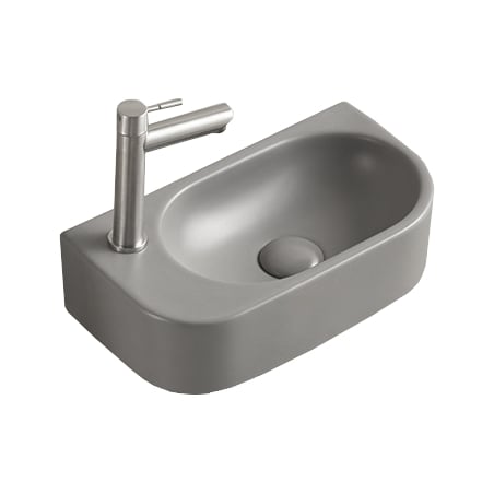 Mexen Viera dešinysis stalviršio praustuvas 40 x 21 cm, Pilkas šviesus matinis - 21274061R