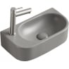 Mexen Viera stalviršio praustuvas dešinysis 40 x 21 cm, šviesiai pilkas matinis - 21274061R