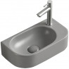 Mexen Viera kairinis praustuvas 40 x 21 cm, šviesiai pilkas matinis - 21274061L