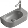 Mexen Viera stalviršio kairysis praustuvas 40 x 21 cm, Pilkas šviesus matinis - 21274061L