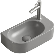 Mexen Viera kairinė kriauklė kairė 40 x 21 cm, šviesiai pilka matinė - 21274061L