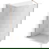 Mexen Kioto-X dušo sienelė Walk-in 100 x 200 cm, skaidri 10 mm, šlifuotas varis - 800-100-101-65-00-X