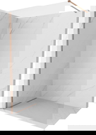 Mexen Kioto-X dušo siena Walk-in 120 x 200 cm, permatomas 10 mm, šlifuotas varis - 800-120-101-65-00-X