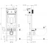 Mexen Fenix W potinkinis rėmas WC - 60105