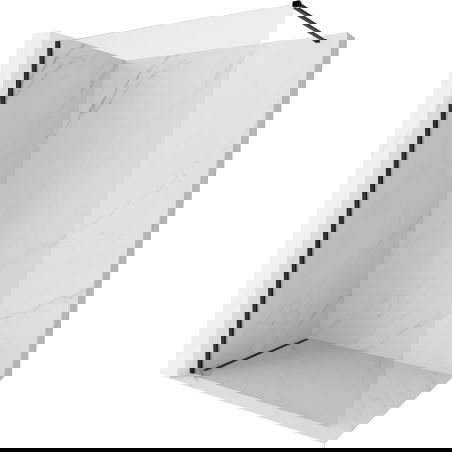 Mexen Kioto-X dušo sienelė Walk-in 100 x 200 cm, permatoma 10 mm, juoda - 800-100-101-70-00-X