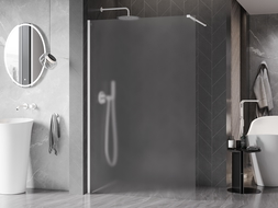 Mexen Kioto-X dušo siena Walk-in 130 x 200 cm, matiniai 10 mm, balta - 800-130-101-20-30-X