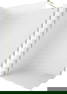 Mexen Kioto-X dušo pertvara Walk-in 60 x 200 cm, šerkšnas 10 mm, auksinė - 800-060-101-50-30-X