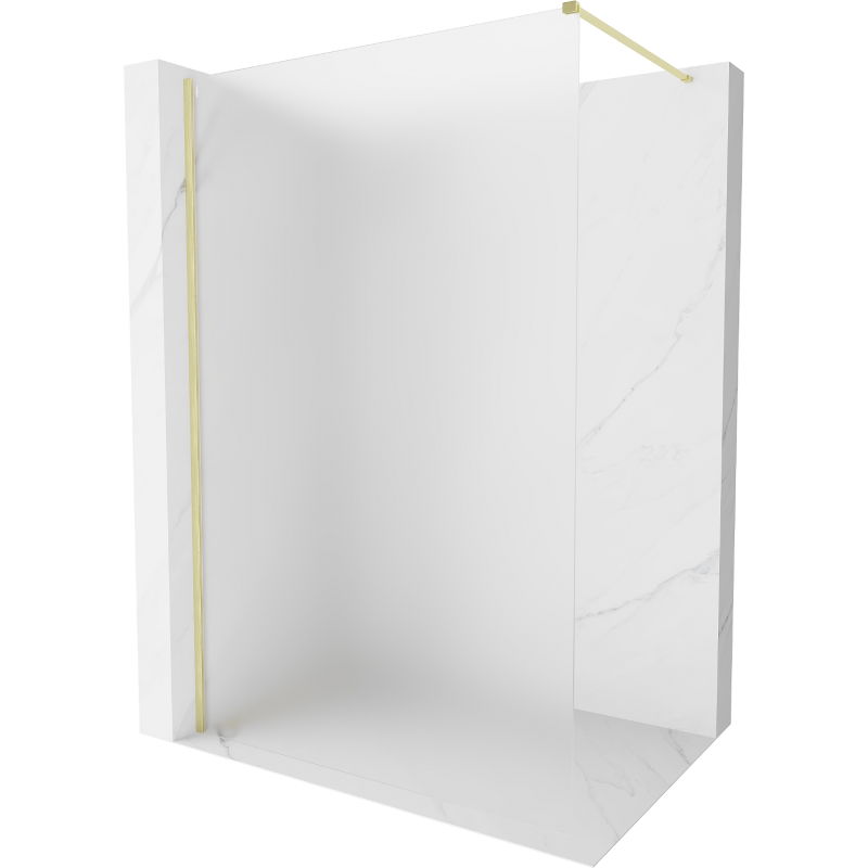 Mexen Kioto-X dušo sienelė Walk-in 100 x 200 cm, matinė 10 mm, auksinė matinė - 800-100-101-55-30-X