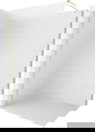 Mexen Kioto-X dušo sienelė Walk-in 100 x 200 cm, šerkšnas 10 mm, auksinis šlifuotas - 800-100-101-55-30-X