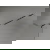 Mexen Kioto-X dušo sienelė Walk-in 60 x 200 cm, šerkšnas 10 mm, šlifuotas gun gray - 800-060-101-66-30-X