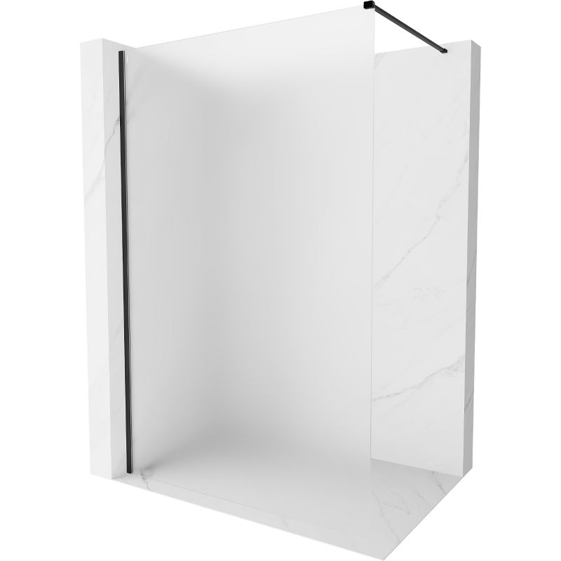 Mexen Kioto-X dušo sienelė Walk-in 70 x 200 cm, matinė 10 mm, juoda - 800-070-101-70-30-X